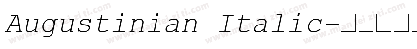 Augustinian Italic字体转换